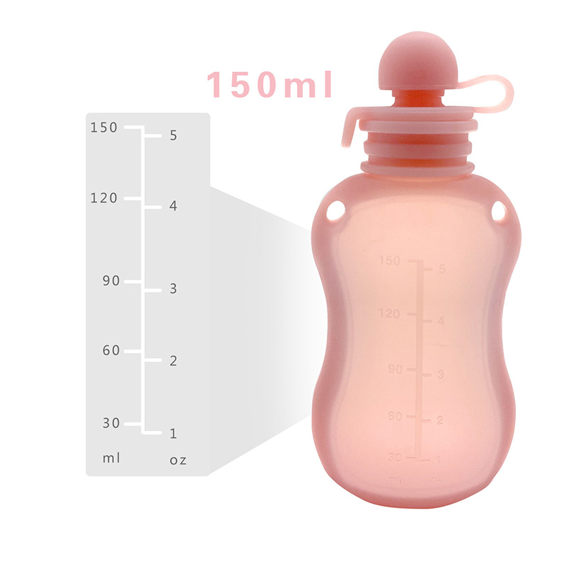 Baby Food Reusable Pouches - 150 ml Uygun Süt Saklama Çantası