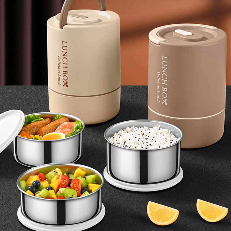 Baby Food Thermos - 4'lü Taşınabilir Öğle Yemeği Kabı Seti