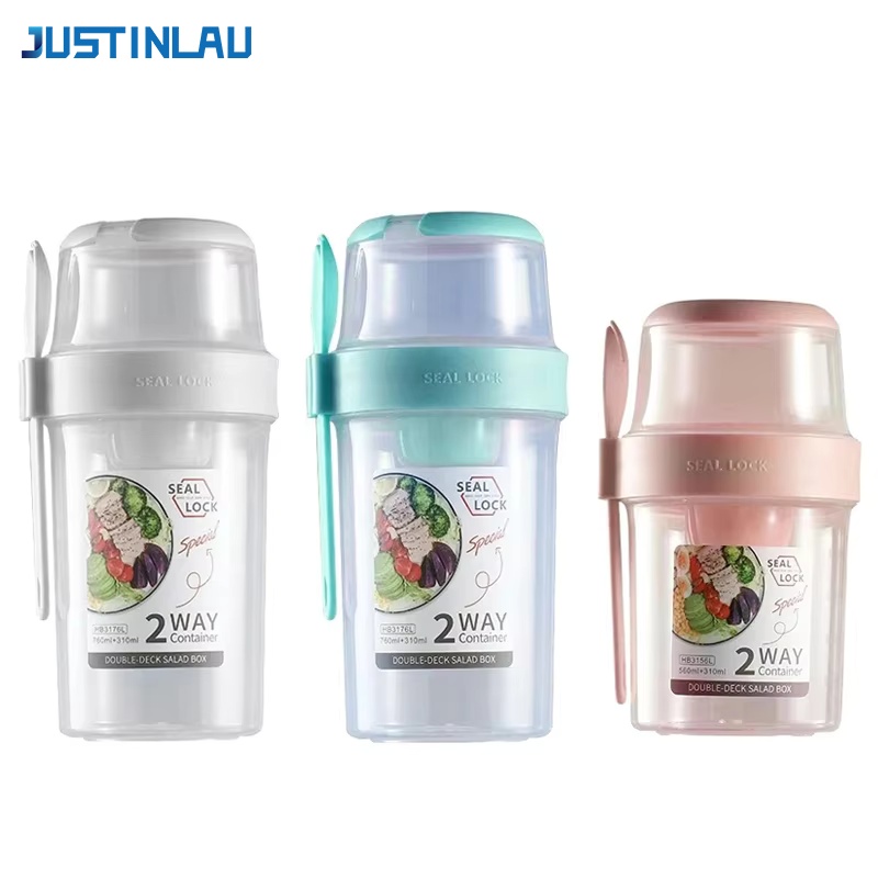 Baby Food Thermos - JUSTINLAU Taşınabilir Spor Ağırlık Azaltıcı Salata