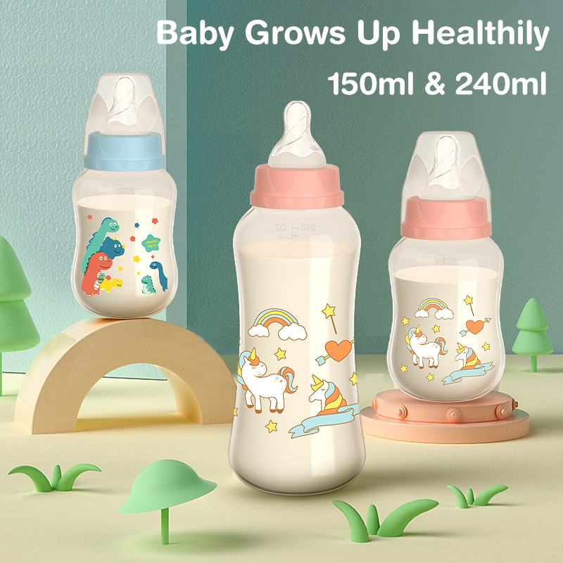 Baby Food Dispensing Spoon - 150/240 ML Bebek PP Şişe Yerçekimi