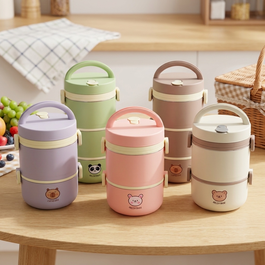 Baby Food Thermos - 304 Paslanmaz Çelik Termal Öğle Yemeği