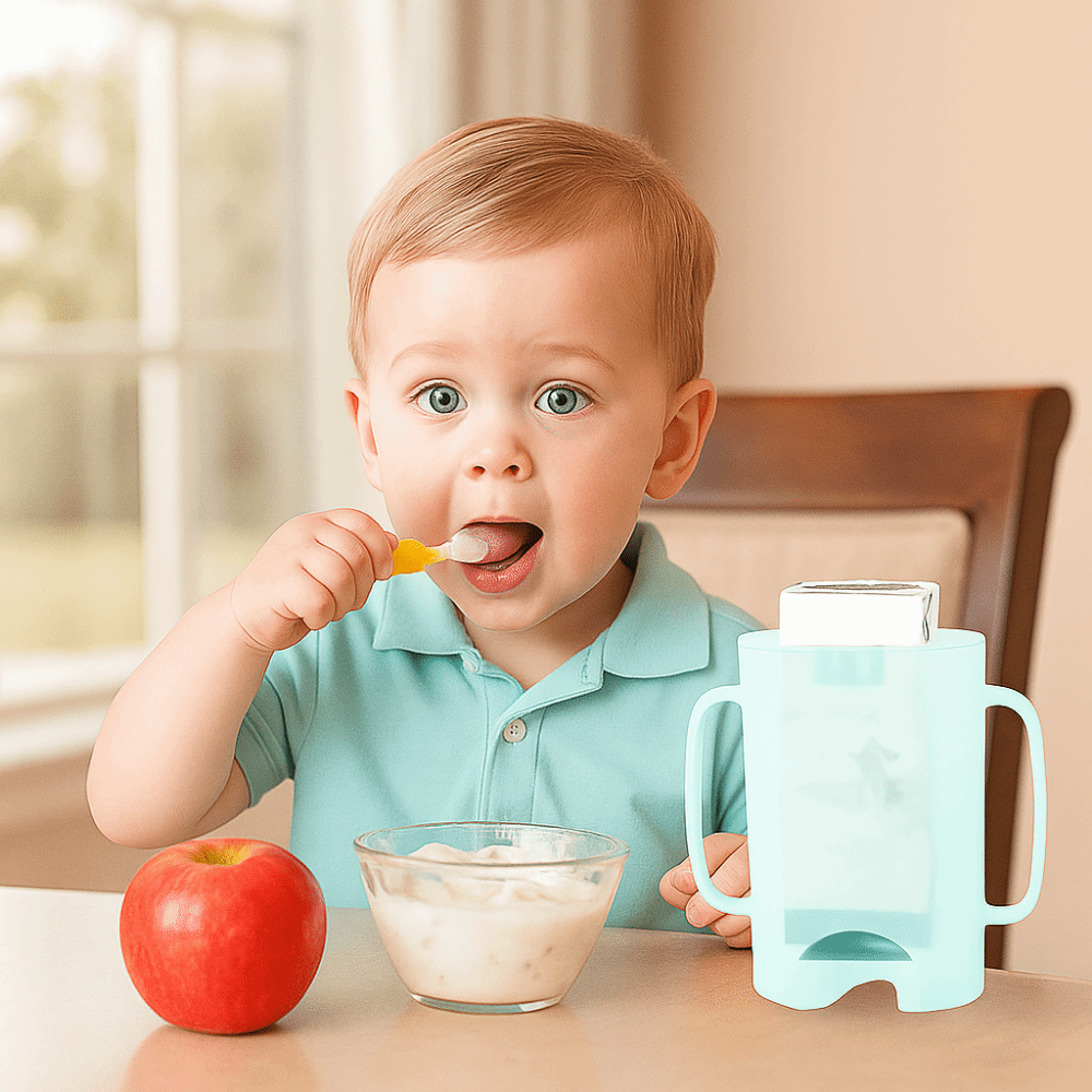 Baby Food Reusable Pouches - Plastik Sıkma Kese Tutucu Rahat Sıkma