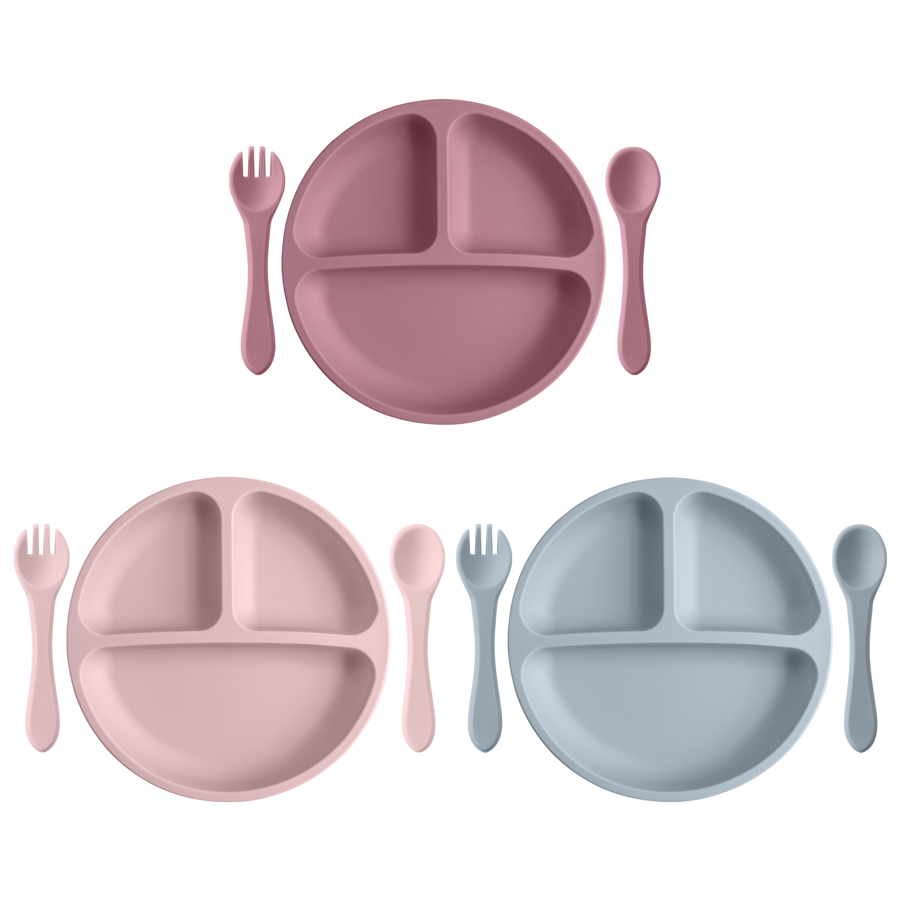 Baby Food Chart - 3 adet çocuk sofra seti bebek