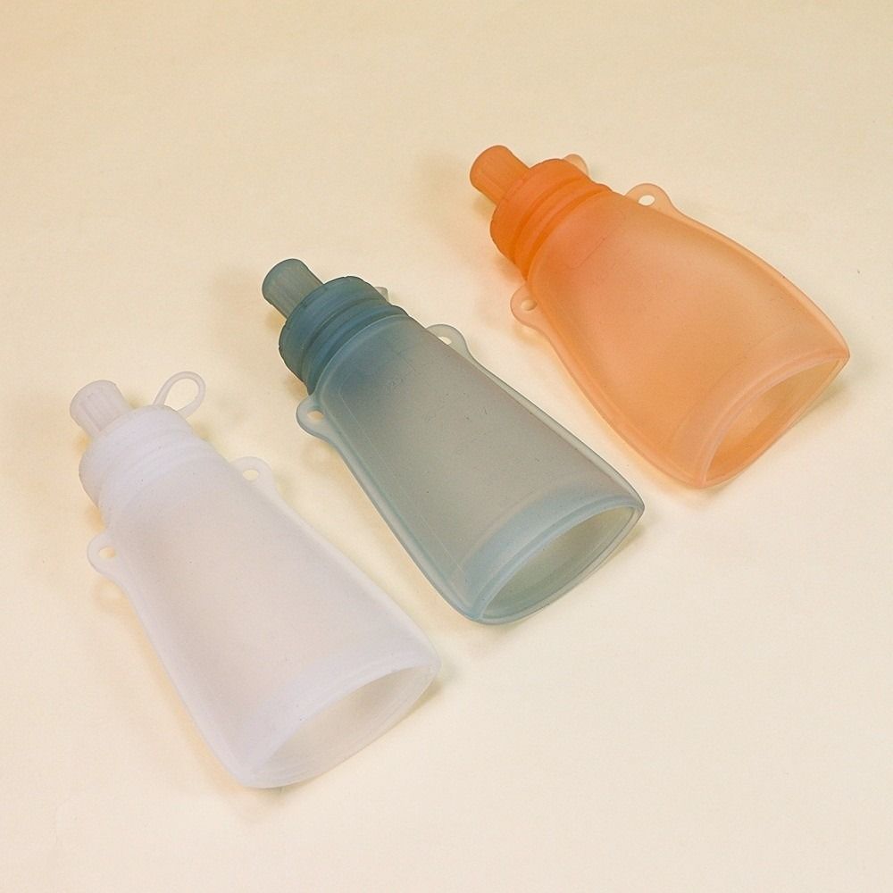 Baby Food Reusable Pouches - BPA İçermeyen Silikon Bebek Maması Poşeti