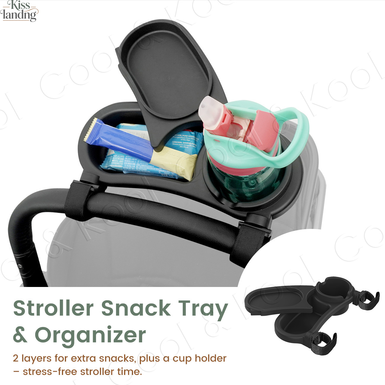 Snack Cup Toddler - Evrensel Bebek Arabası Atıştırmalık Tepsisi, Çift