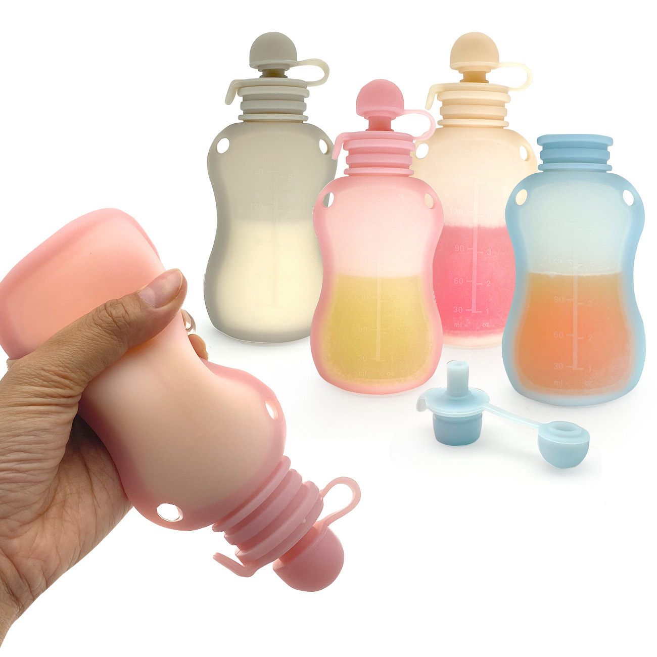 150 ml Uygun Süt Saklama Çanta - Baby Food Reusable Pouches incelemesi ve fiyatı