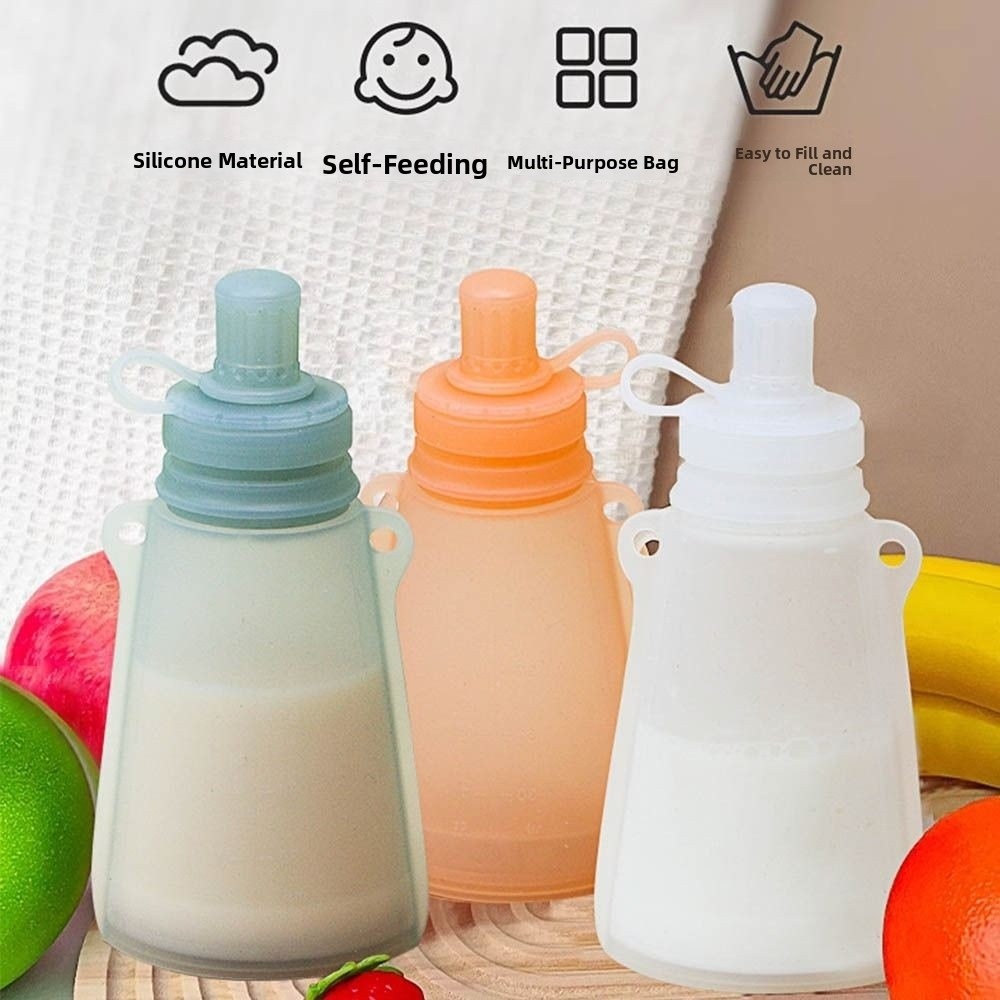 BPA İçermeyen Silikon Bebek Ma - Baby Food Reusable Pouches incelemesi ve fiyatı