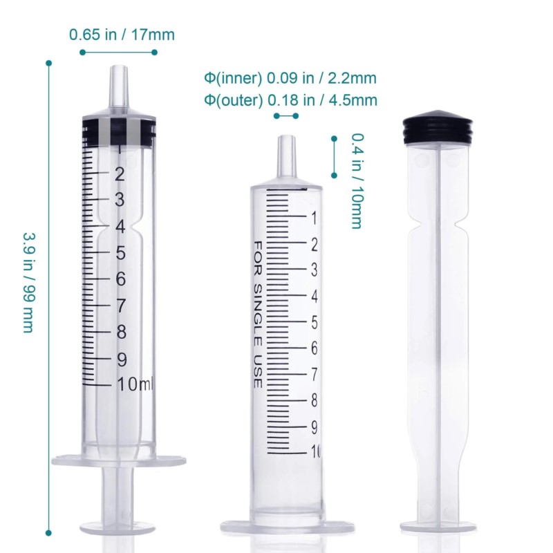 10-100 adet 10ml plastik Luer  - Baby Food Allergy Rash incelemesi ve fiyatı