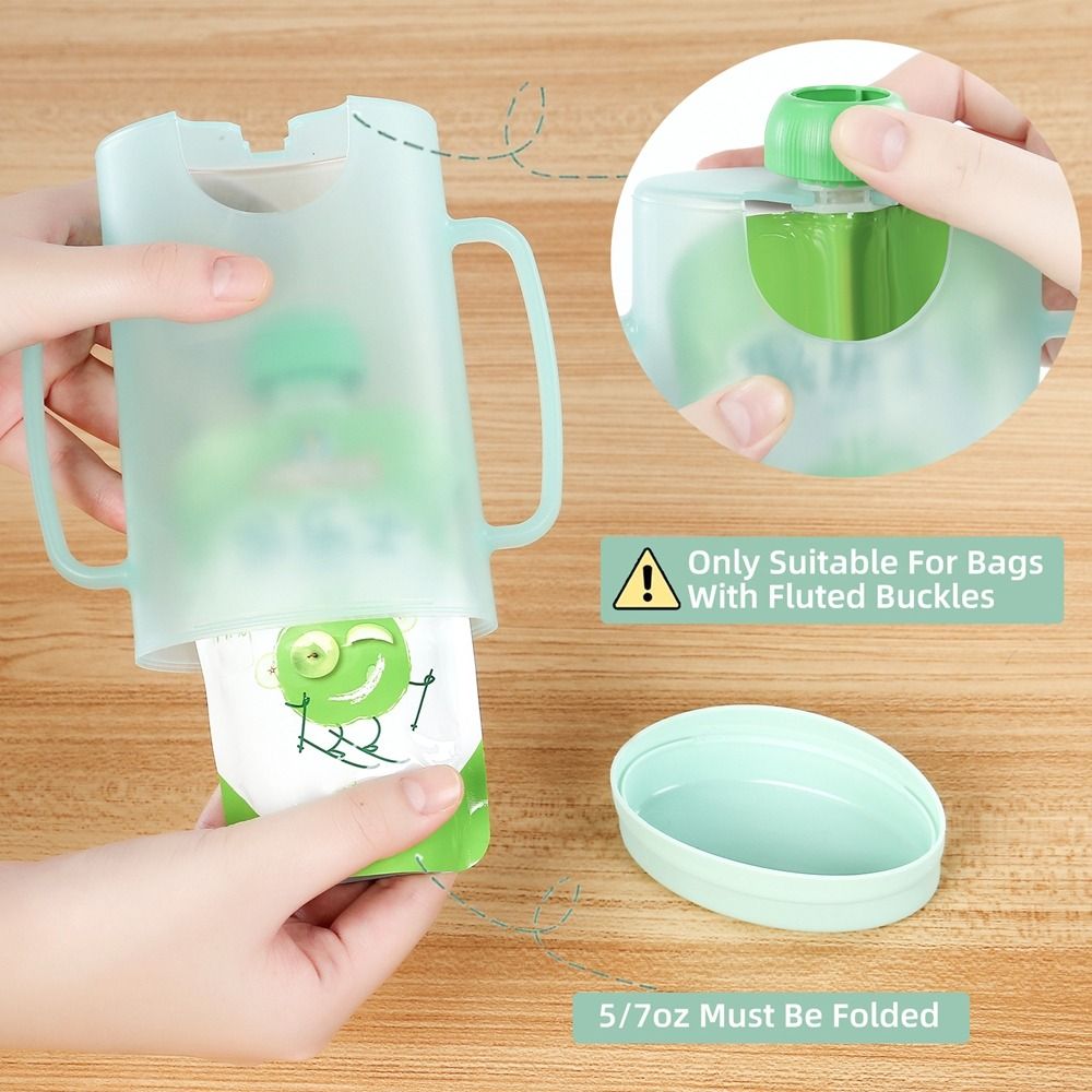 Plastik Sıkma Kese Tutucu Raha - Baby Food Reusable Pouches incelemesi ve fiyatı