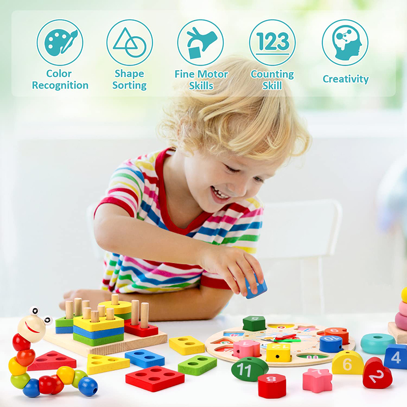 5-6 adet/takım Montessori ahşa - Baby Food Game incelemesi ve fiyatı