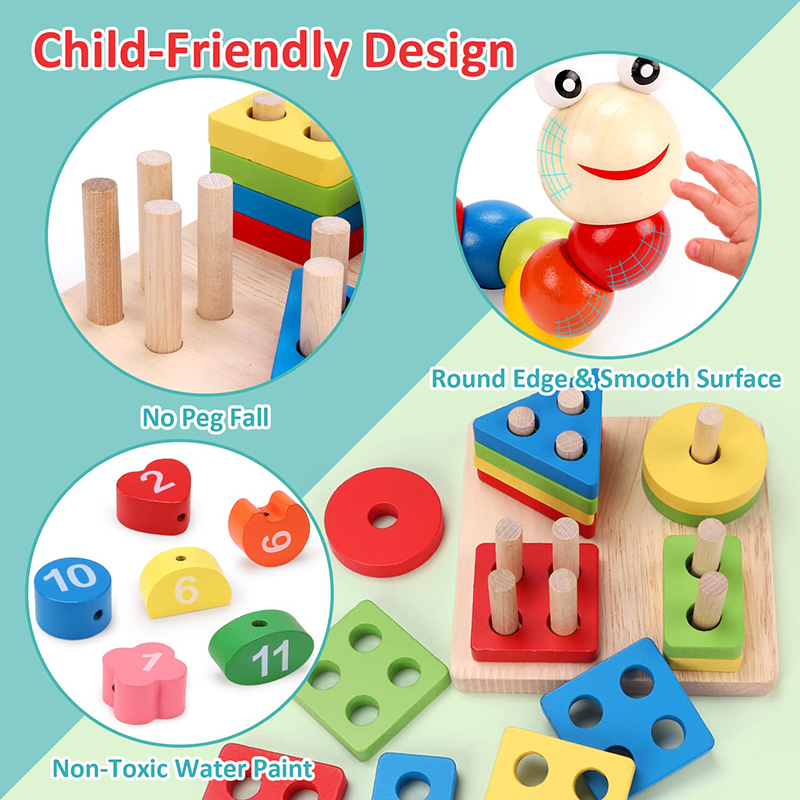 5-6 adet/takım Montessori ahşa - Baby Food Game incelemesi ve fiyatı