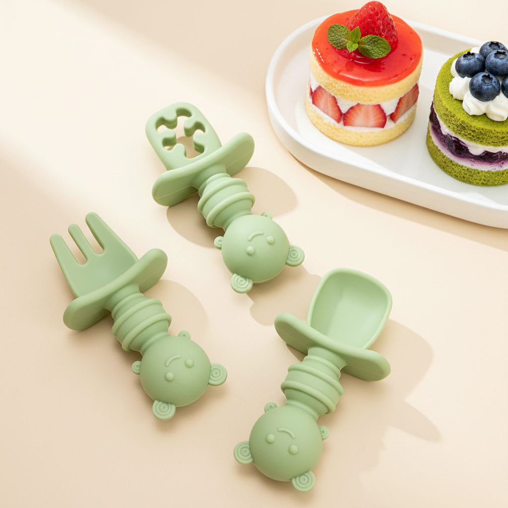 3'lü Kısa Saplı Arı Şeklinde K - Baby Food Dispensing Spoon incelemesi ve fiyatı